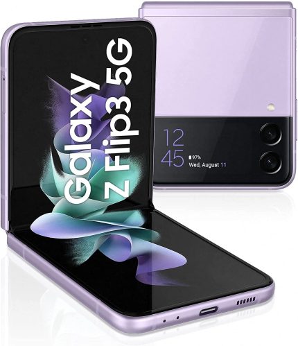 Samsung Galaxy Z Flip3 5G Single SIM and e SIM Smartphone, 256GB Storage and 8GB RAM - Lavender