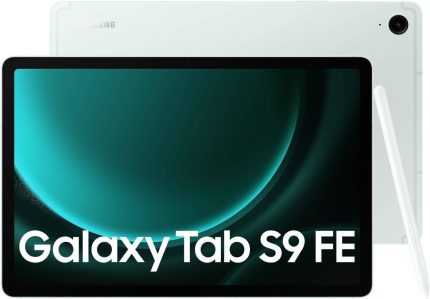 Samsung Galaxy Tab S9 FE (Wi-Fi) Tablet, 10.9" WUXGA+ TFT Display, Octa-Core 2.4GHz, 2GHz CPU, 6GB RAM, 128GB Storage, MicroSD Slot, S-Pen Included, UAE Version, Mint