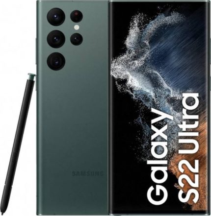 Samsung Galaxy S22 Ultra Dual SIM, 6.8" Quad HD+ Display, 12GB RAM, 512GB Storage, 108.0 MP+10.0 MP+12.0 MP+10.0 MP Camera, Wifi+5G Network, 5000mAh Battery, UAE Version, Green | S200731586