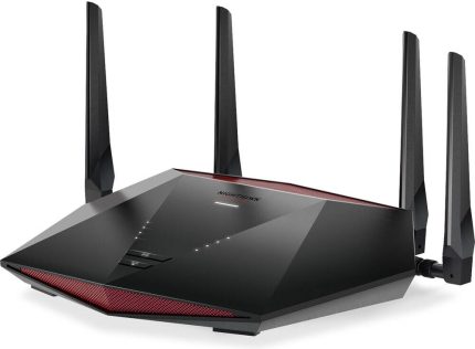 Netgear XR1000 Nighthawk Pro WiFi 6 Gaming Router, AX5400 Wireless Speed Up to 5.4Gbps, 4 Port Switch, 2.4/5 GHz, Gigabit Ethernet, IPv6, AES Encryption, Black | XR1000-100EUS