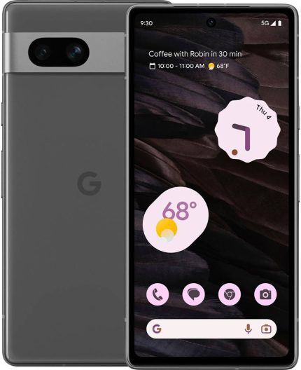 Google Pixel 7A 5G Android 6.1" Smartphone, OLED Display, Tensor G2 Processor, 8GB RAM, 128GB Storage, 13MP + 64MP Camera, Dual SIM, Unlocked, Charcoal | GA03694