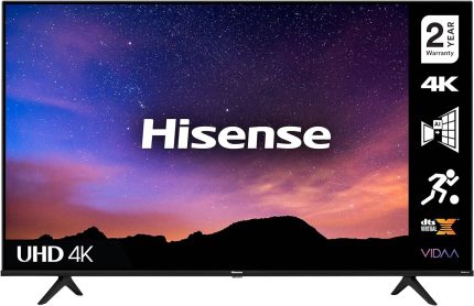 HISENSE 55 Inch (2021) 4K UHD Smart TV, with Dolby Vision HDR, DTS Virtual X, Youtube, Netflix, Freeview Play Bluetooth and WiFi (2021) International Version