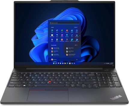 Lenovo Thinkpad E16 G1 Business Laptop, 16" WUXGA IPS Display, Intel Core i7-1355U, 8GB RAM, 512GB SSD, Intel UHD Graphics, English Keyboard, FreeDOS, Black | 21JNS0TR00