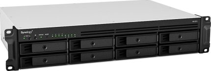 Synology RackStation RS1221+ 8-Bay NAS Enclosure, 4GB of DDR4 ECC RAM, 1 x PCIe Gen 3.0 x8 Slot, 2 x USB 3.0 Type-A | RS1221+