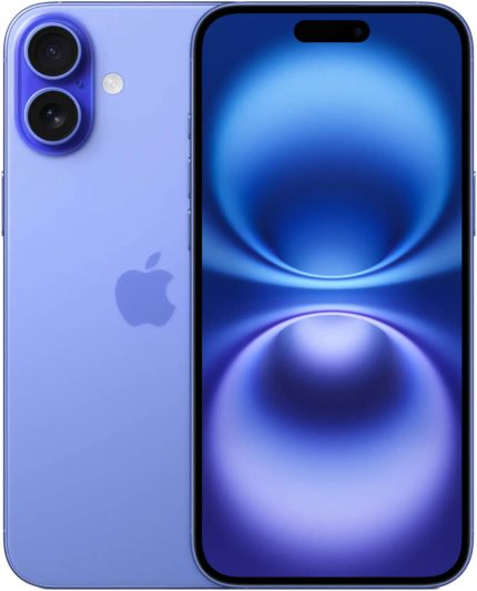Apple iPhone 16 Plus, 6.7" OLED Super Retina XDR Display, A18 Chip, 6-Core CPU, 5-Core GPU, 16-Core Neural Engine, 128GB Storage, 5G/Wi-Fi 7, Face ID, INTL Ver, Ultramarine | iP16PL-128INTLLTRMRN