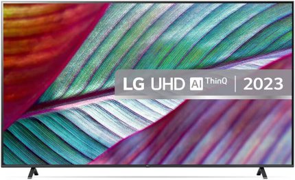 LG UR78 Smart Television, 86" 4K UHD LED Display, a5 AI Processor 4K Gen6 Picture Processor, 50Hz Native Refresh Rate, 4K AI Upscaling, Dynamic Tone Mapping, Black | 86UR78006LB
