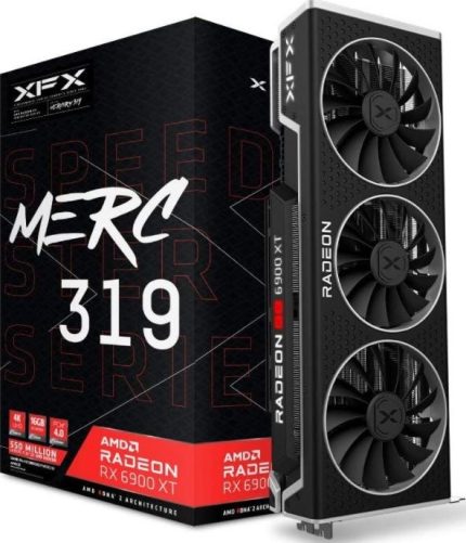 XFX Speedster MERC319 AMD Radeon RX 6900 XT Ultra Gaming Graphics Card with 16GB GDDR6, HDMI 2,1, 2xDP, USB-C, AMD RDNA 2 | RX-69XTACUD9