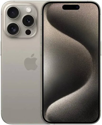 Apple iPhone 15 Pro Max, 6.1" OLED Super Retina XDR Display, A17 Pro Chip, 6-Core CPU, 6-Core GPU, 16-Core Neural Engine, 1TB Storage, 5G/Wi-Fi 6E, Facetime, INTL Ver, Natural Titanium | iP-PM-INTL