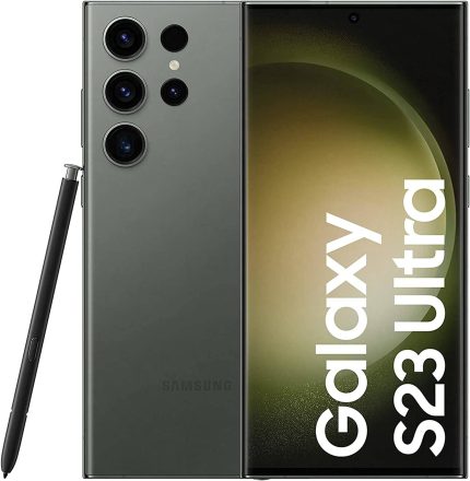 Samsung Galaxy S23 Ultra Dual SIM Smartphone, 6.8" Edge QHD+ AMOLED Display, 12GB RAM, 512GB Storage, 200 MP, 10MP, 10MP/ 12 MP Camera,5000mAh Battery, Green | SM-S918B/DS