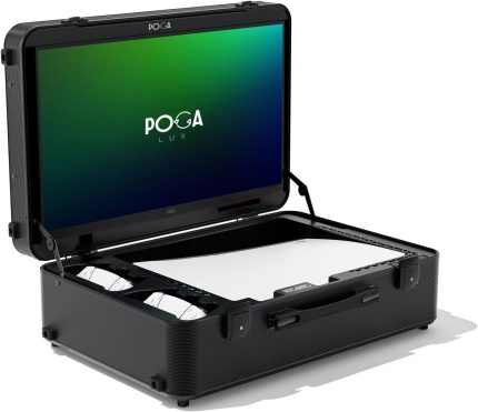 IndiGaming Poga Lux 24" Portable Monitor, For PS5, FHD Resolution, 165Hz Refresh Rate, USB 3.0 Office Hub, 1ms (MPRT) Response Time, 16 9 Aspect Ratio, FreeSync Premium, Black | Poga Lux