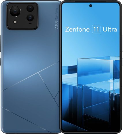 Asus Zenfone11 Ultra Mobile Phone, 6.78" FHD+ Flexible AMOLED Display, Qualcomm Snapdragon 8 Gen 3 Processor, 16GB RAM, 512GB Storage, Android 14 OS, Skyline Blue | ZENFONE11512SB