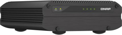 QNAP TS-i410X 4 Bay Industrial NAS with Dual-10GBe, 4x 2.5" SATA III Drive Bays, Intel Atom x6425E CPU, 8GB DDR4 RAM, Diskless, QTS 5 OS, 4x USB-A 3.2 Gen 2, HDMI, Black | TS-i410X-8G