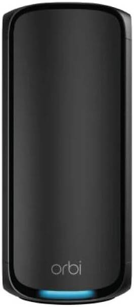NETGEAR Orbi 970 Series Quad-band WiFi 7 Mesh, BE27000 Speed, Up to 6GHz Band, Up to 11,530 Mbps, 12 High-Performance Internal Antennas, Single Pack, Black | RBE970B