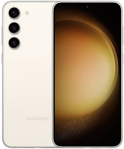 Samsung Galaxy S23 Dual SIM 6.1'' Smartphone, AMOLED Display, 8GB RAM, 256GB Storage, 5G Cellular Network, 50MP Wide Angle Camera, Android, Qualcomm Snapdragon, Cream | ‎SM-S911BLICMEA