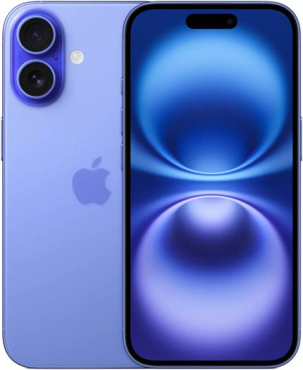 Apple iPhone 16, 6.1" OLED Super Retina XDR Display, A18 Chip, 6-Core CPU, 5-Core GPU, 16-Core Neural Engine, 128GB Storage, 5G/Wi-Fi 7, Face ID, International Version, Ultramarine | iP16-128INTLTRMRN