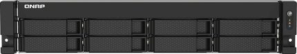 QNAP 8-Bay NAS, Intel Celeron J4125 Quad-core 2.0GHz, 4GB DDR4 RAM (2 x SODIMM slot, max 8GB total), SATA 6Gb/s, 2 x 2.5GbE, 1 x PCIe 2.0 x2 slot, Intel UHD Graphics 600, 4K HDMI | TS-853DU-RP-4G