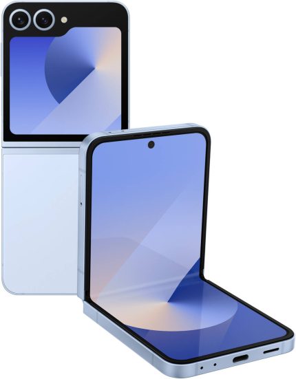 Samsung Galaxy Z Flip6 AI Smartphone, 6.7" FHD+ AMOLED 2X Display, Octa-Core CPU, 12GB RAM, 256GB Storage, 50MP Camera, Dual-SIM - 5G Network, 4000 mAh Battery, Blue | SM-F741BLBAMEA
