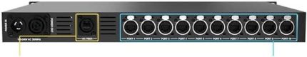 Colorlight H10 FIX FIBER OPTIC TRANSCIEVER, 10G optical fiber port, 10 RJ45 Gigabit Ethernet ports, Photoelectric mutual conversion