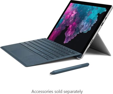 Microsoft Surface Pro 6 Intel 8th Generation Core i5 8350U 1.7GHz, 8 GB LPDDR3 1866 MHz, 256GB SSD, 12.3inch 2736 x 1824 Display, With Intel UHD Graphics 620, Platinum | LQ6-00001