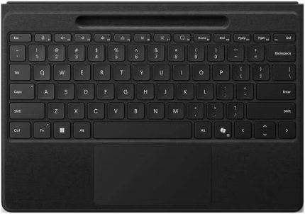 Microsoft Surface Pro Flex Keyboard with Pen Storage, Effortless Pairing, Customizable Haptic Touchpad, Up to 41 Hours Of Continuous Typing, English Layout, Black | ZQZ-00018