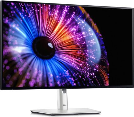 Dell UltraSharp 27" U2724DE QHD IPS Thunderbolt Hub Monitor, 120 Hz Refresh Rate & 5 ms Response , 100% sRGB with 1.07Bn Colors, USB-C / USB-A , HDMI / DP / Thunderbolt 4, Silver | U2724DE