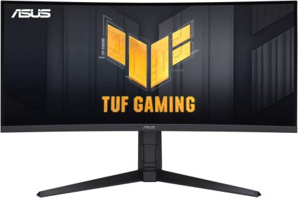 ASUS TUF Gaming VG34VQEL1A Curved Monitor, 34" UWQHD VA Display, 100Hz Refresh Rate, 1ms (MPRT) Response Time, AMD FreeSync Technology, Extreme Low Motion Blur (ELMB), Black | 90LM06F0-B01E70