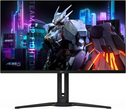 GIGABYTE AORUS FO32U Gaming Monitor, 32" QD-OLED Display, 4K UHD Resolution, 165Hz Refresh Rate, 0.03ms (GtG) Response Time, 1.07b Display Colors, VESA DisplayHDR True Black 400, Black | AORUS-FO32U