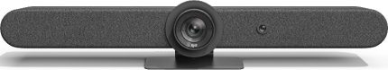 Logitech Rally Bar All In One Webcam, Video Bar for Medium Rooms, 10/100/1G Ethernet, WiFi 802.11a, 128 bit AES Security, Pan/Tilt/Zoom Camera, Graphite, UK-ME | 960-001312 / 960-001311