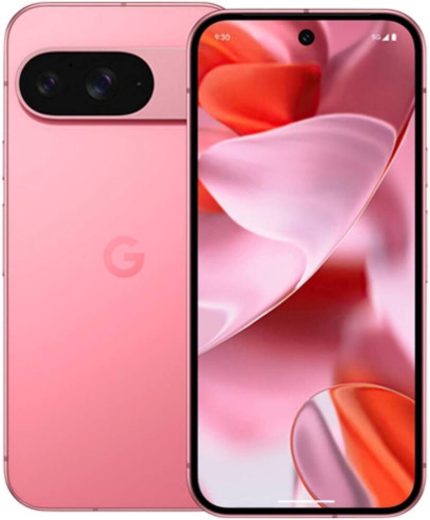 Google Pixel 9, 6.3" Inch Actua OLED Display, 12GB RAM, 256GB Storage, Tensor G4 Chipset, 50 MP Main Camera, IP68 Dust And Water Resistant, Peony | Pixel 9
