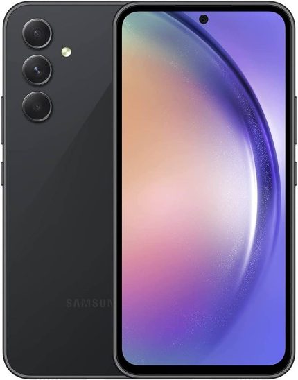 Samsung Galaxy A54 Dual SIM Smartphone, 6.4" Super AMOLED, 120Hz, 8GB RAM, 256GB Storage, 4G LTE / 5G,50MP, 12MP, 5MP / 32MP Camera, 5000mAh Battery, UAE Version, Awesome Graphite | ‎SM-A546EZKDMEA