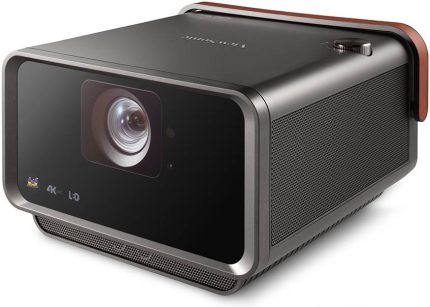 ViewSonic X10-4K+ 4K UHD Short Throw Portable Smart LED Projector, 2500 LED Lumens, Harman Kardon Speakers, Smart Fn + Voice Control, BT / Wi-Fi / RJ45, USB-C / A, HDMI, Black | X10-4K+