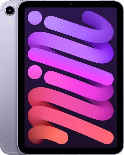 Apple iPad Mini 2021 (6th Gen), 8.3'' Multi-Touch Liquid Retina Display Tablet, 64GB Storage, Wi-Fi + Cellular Network, Touch ID, Purple | MK8E3LL/A