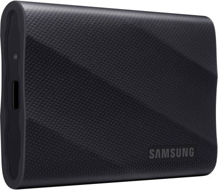 SAMSUNG 4TB T9 USB-C 3.2 Gen 2x2 Portable SSD, Up to 2000 MB/s Sequential Read Speed & 2000 MB/s Seq Write Speed, PCIe NVMe Technology, 256-Bit AES, Universal Compatibility, Black | MU-PG4T0B/WW
