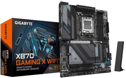 GIGABYTE X870 Gaming X WIFI7 Motherboard, AMD X870 Chipset, AMD Socket AM5, Dual Channel DDR5, WIFI EZ-Plug, Friendly UI, Ultra-Fast Storage, EZ-Latch Click | X870-GAMING-X-WIFI7