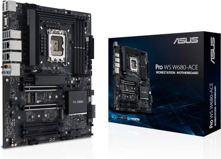 Asus Pro WS W680-ACE LGA 1700 ATX Motherboard, Intel W680 Chipset, 4x DIMM DDR / 192GB Max Memory, 2x PCIe 5.0 x16 & 2x PCIe 3.0 x16 Slot, 3x M.2 Slot | 90MB1DZ0-M0EAY0