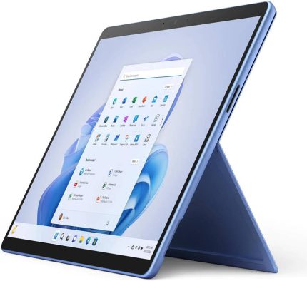 Microsoft Surface Pro 9 2 in 1 Laptop, 13" PixelSense Flow Touch Display, Intel Core i5 1235U 1.3GHz, 8 GB RAM, 256 GB SSD, Intel Iris Xe Graphics, Win 11, Sapphire | QEZ-00046 / QEZ-00035