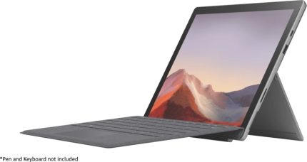 Microsoft Surface Pro 7 Tablet PC Intel Core i7 10th Generation i7-1065G7 1.3Ghz, 16GB RAM, 512GB SSD, 12.3" (2736 x 1824), BT, Intel Iris Plus, Win10 Pro, English Keyboard, Platinum | PVU 00001