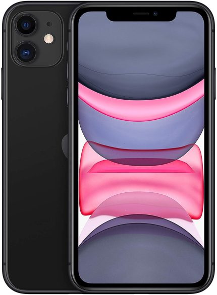 Apple iPhone 11 Phone Dual SIM - 64GB, 4G LTE, Black (With FaceTime), 1x eSim & 1x Physical Sim - International Version