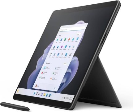 Microsoft Surface Pro 9 2-in-1 Tablet, 13" PixelSense Flow Touch Display, Intel Core i7-1255U, 16GB RAM, 512GB SSD, Intel Iris Xe Graphics, Signature Cover & Slim Pen 2, Win 11, Graphite | VQ1-00001