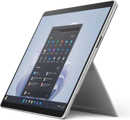 Microsoft Surface Pro 9 2-in-1 Tablet, 13" PixelSense Flow Touch Display, Intel Core i7-1255U Processor, 16GB RAM, 256GB SSD, Intel Iris Xe Graphics, WiFi 6E, Windows 11 Pro, Platinum | QIM-00007