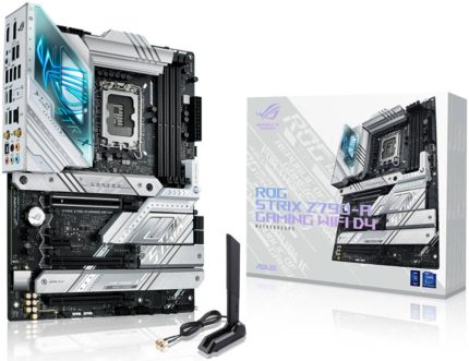 ASUS ROG STRIX Z790-A GAMING WIFI D4 DDR4 ATX Motherboard, Intel Socket LGA 1700, Z790 Chipset, 2.5Gb Ethernet, Wi-Fi 6E, Bluetooth v5.3, Quad M.2, Armoury Crate, HDMI, DisplayPort | 90MB1CN0-M0EAY0
