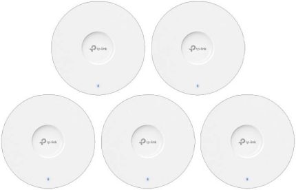 TP-Link AX1800 Ceiling Mount WiFi 6 Access Point, 1x Gigabit Ethernet (RJ-45) Port, Internal Omni Antenna, 5 GHz Up to 1201 Mbps & 2.4 GHz Up to 574 Mbps, Triple Pack, White | EAP613-3Pack