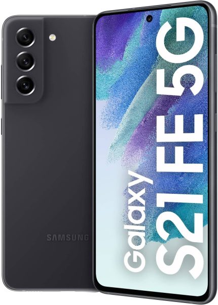 Samsung Galaxy S21 FE 6.4" AMOLED Display Phone, Single SIM, 120Hz, 8GB RAM, 128GB Storage, 5G Network, 12MP Ultrawide Camera, Middle East Version, Android, Graphite | SM-G990WZACXAC