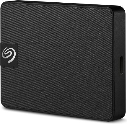 Seagate Expansion 2TB External Solid State Drive, USB-C and USB 3.0 Interface, With Rescue Data Recovery Services, For PC / Laptop / Mac, 5Gb/s Data Transfer Speeds, Black | STLH2000400
