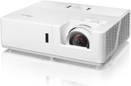 Optoma ZU707T 3D DLP Projector, 16 10, 7,000 Lumens, DLP Display Technology, WUXGA (1920 x 1200) Resolution, 1.073 Billion Displayable Colors, 30,000 Hours Laser Life, White | ZU707T