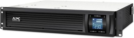 APC Smart-UPS C LCD RM 2U, 2000VA Rated Power, 230V Main Input & Output Voltage, 6x IEC 320 C13, 2x IEC Jumpers Output Connection Type, Black | SMC2000I-2U