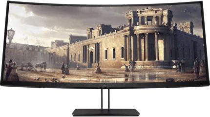 HP Z38c 37.5" UWQHD+ Curved LED-Backlit LCD Monitor, 14msResponse Time, BrightView Panel, Tilt & Height Adjustable, Swivel Stand,1 DisplayPort 1.2 / 1 HDMI 2.0 / USB Type-C, Black | Z4W65A4#ABV