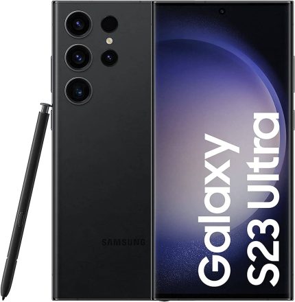 Samsung Galaxy S23 Ultra Dual SIM Smartphone, 6.8" Edge QHD+ AMOLED Display, 12GB RAM, 512GB Storage, 200 MP, 10MP, 10MP/ 12 MP Camera,5000mAh Battery, Phantom Black |SM-5918BZKQ