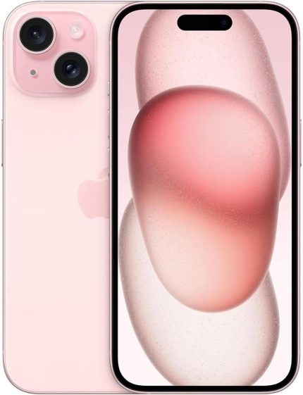 Apple iPhone 15, 6.1" Super Retina XDR OLED Display, A16 Bionic Chip, 6-core CPU, 5-core GPU, 16-core Neural Engine, 128GB Storage, 5G/Wi-Fi, Face ID, 48MP+12MP Camera, TRA Version, Pink | B0CHXHSD5X