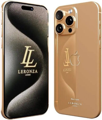 Leronza iPhone 15 Pro, 6.1" OLED Super Retina XDR Display, A17 Pro Chip, 6-Core CPU, 6-Core GPU, 16-Core Neural Engine, 256GB SSD Storage, Solid Rose Gold Elite | APL-PROELT-RS256-1